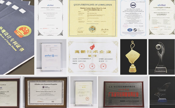 超100項(xiàng)專(zhuān)利與版權(quán)、BSCI、WRAP、ISO9001等資質(zhì)認(rèn)證
